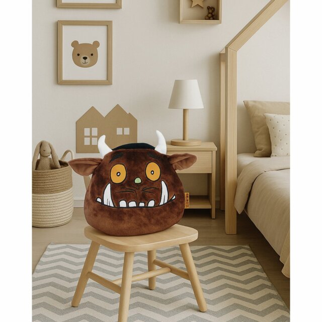 Gruffalo Head Shaped Kids Cushion - 32x32cm - image 1