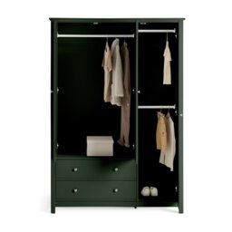 Habitat Brooklyn 3 Door Wardrobe - Green - thumbnail 2