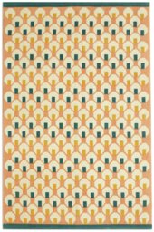 Habitat Octo Geometric Pink Cotton Flatweave Rug - 120x180cm - thumbnail 1