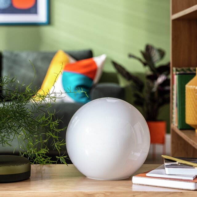 Habitat Caliban Globe Table Lamp - White - image 1