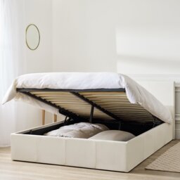Argos Home Lavendon Kingsize End Lift Ottoman Bed - White - thumbnail 2