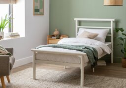 Argos Home Avalon Double Metal Bed Frame - White - thumbnail 2