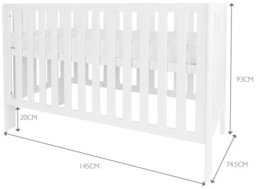 Great Little Trading Company Little Wren Cot Bed - White - thumbnail 2