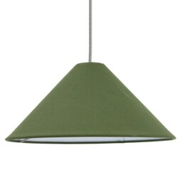 Habitat Cone Taper Green Easy Fit Lampshade - 40cm - thumbnail 2