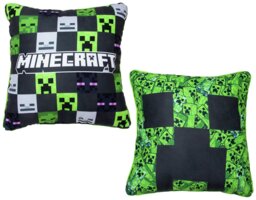 Minecraft Cubed Square Cushion - Green - 40x40cm - thumbnail 1