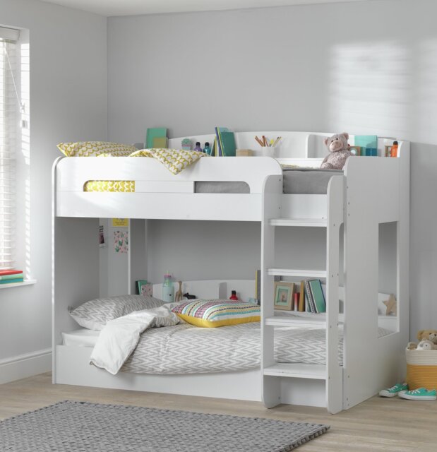 Habitat Ultimate Bunk Bed and 2 Kids Mattresses - White - image 1