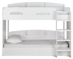 Habitat Ultimate Bunk Bed and 2 Kids Mattresses - White - thumbnail 2