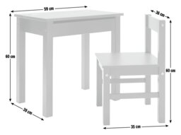 Argos Home Kids Scandinavia Desk & Chair - Ink Blue - thumbnail 2