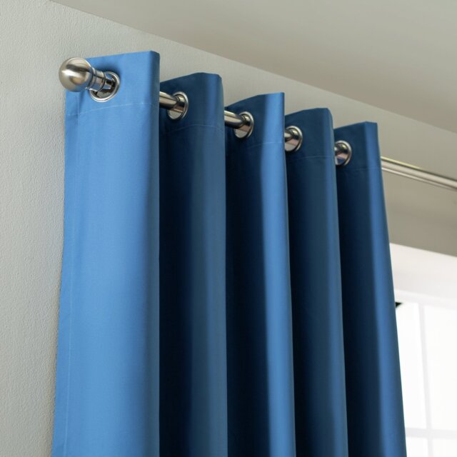 Argos Home Kids Blackout Eyelet Curtains - Blue -168x228cm - image 1