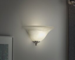 Argos Home Alabaster Glass Wall Light - thumbnail 1