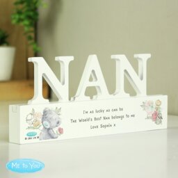 Personalised Message Me To You Wooden NAN Ornament - thumbnail 2