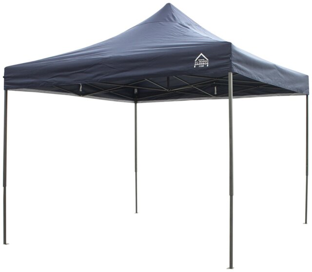 All Seasons 3m x 3m Pop Up Garden Gazebo - Navy Blue - image 1