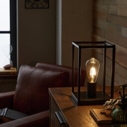 Argos Home Carriage Metal LED Table Lamp - Matt Black - thumbnail 2