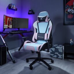 X Rocker Agility Esport Office Gaming Chair - Pink - thumbnail 1
