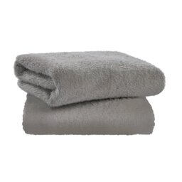 Home Essentials Plain 2 Pack Hand Towels - Grey