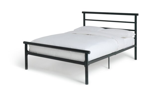 Argos Home Avalon Small Double Metal Bed Frame - Black - image 1