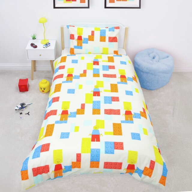 LEGO Brick Cream Kids Bedding Set - Single - image 1