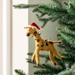 Habitat Single Giraffe in Lights Christmas Hanging Ornament - thumbnail 1