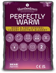 Slumberdown Perfectly Warm Luxury Electric Blanket-King Dual - thumbnail 1
