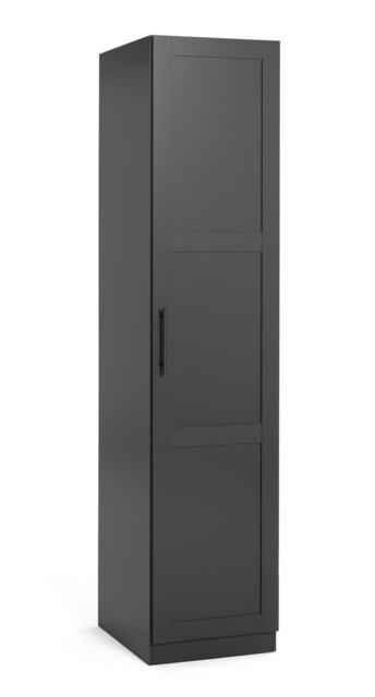 Habitat Munich Panelled 1 Door Wardrobe - Anthracite - image 1