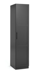 Habitat Munich Panelled 1 Door Wardrobe - Anthracite - thumbnail 1