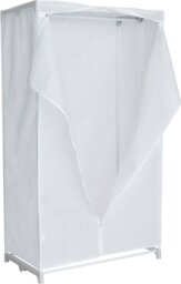 Argos Home Single Fabric Covered Clothes Rail - White