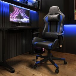 X Rocker Alpha eSports Office Gaming Chair - Blue - thumbnail 1