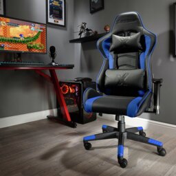 X Rocker Alpha eSports Office Gaming Chair - Blue - thumbnail 2