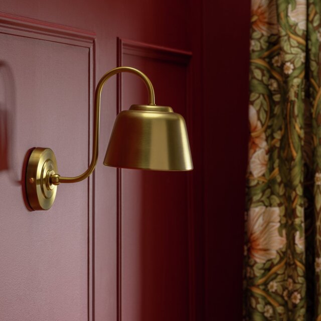 Habitat x Morris & Co. Library Brass Wall Light - image 1