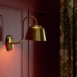 Habitat x Morris & Co. Library Brass Wall Light - thumbnail 2