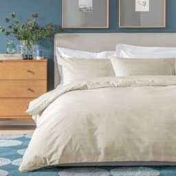 Habitat Stockholm Stripe Neutral Bedding Set - Superking - thumbnail 1