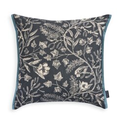 Habitat Winter Floral Cushion - Grey - 43x43cm - thumbnail 2