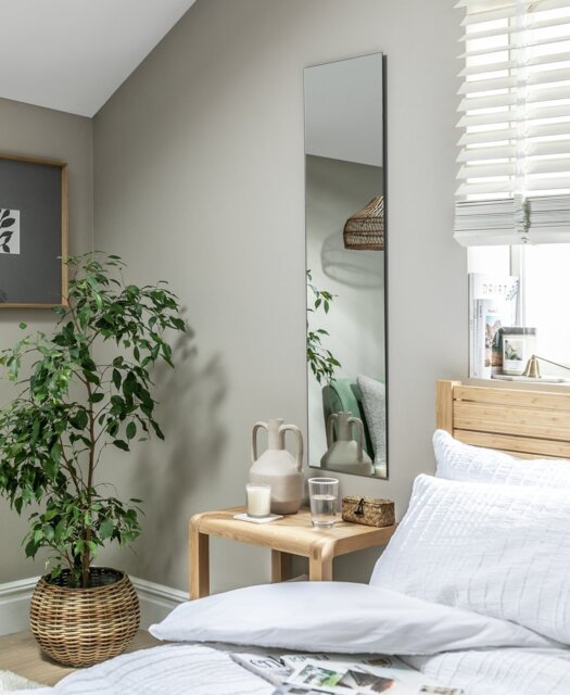Argos Home Frameless Full Length Wall Mirror -120X30cm - image 1