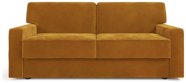 Jay-Be Linea Velvet 3 Seater Sofa Bed - Gold - image 1