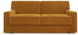 Jay-Be Linea Velvet 3 Seater Sofa Bed - Gold