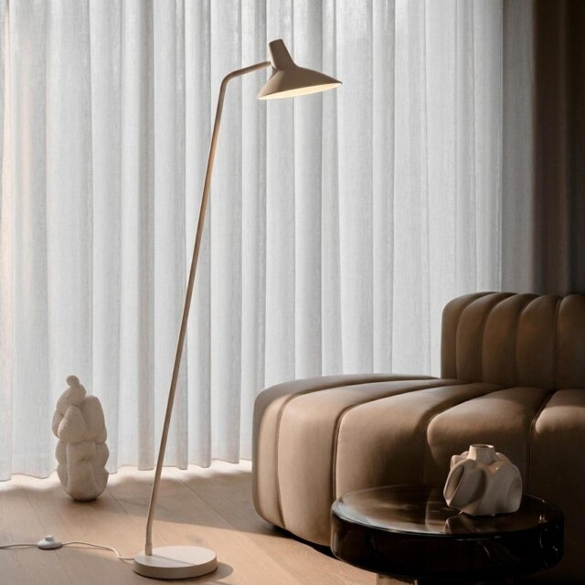 Nordlux Darci Metal Statement Floor Lamp - Sand - image 1