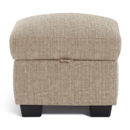 Argos Home Lisbon Storage Footstool - Stone - thumbnail 1