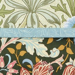 Habitat x Morris & Co. Hyacinth Ruffle Pencil Pleat Curtain - 168x183cm - thumbnail 2