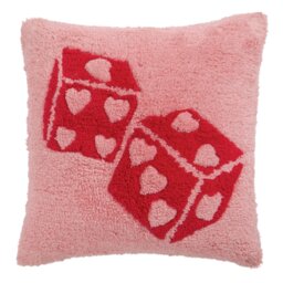 Argos Home Dice Tufted Cushion Pink - 43x43cm - thumbnail 2