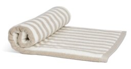 Habitat Neutral Stripe Bath Towel - thumbnail 1