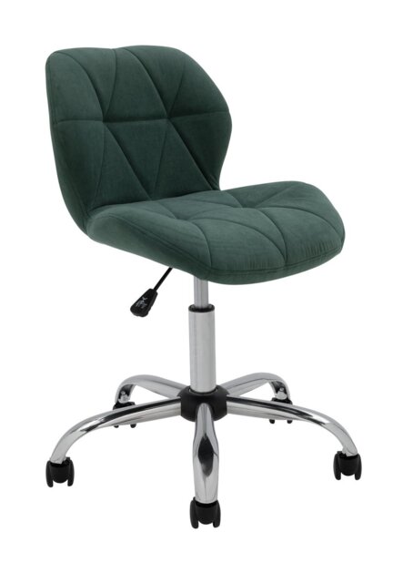 Argos Home Boutique Velvet Office Chair - Green - image 1