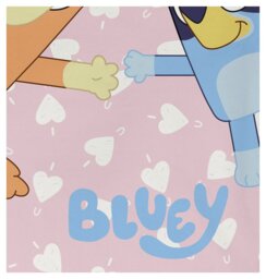Bluey Hearts Beach Towel - Pink - thumbnail 2