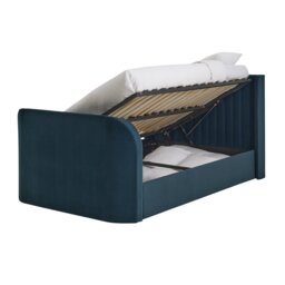 Argos Home Farnham Kingsize Side Lift TV Ottoman Bed - Navy - thumbnail 2