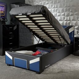 X Rocker Cerberus Single Ottoman Gaming Bed  - Blue - thumbnail 2