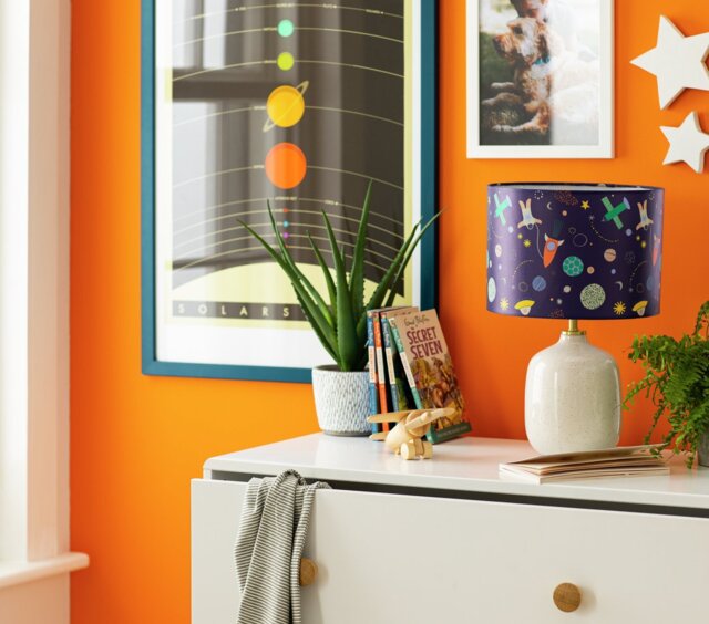 Argos Home Glow-in-the-Dark Space Lampshade - 25cm - image 1