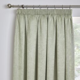 Fusion Galaxy Thermal Pencil Pleat Curtains - Green - 229x183cm - thumbnail 2