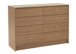 Argos Home Malibu 8 Drawer Chest - Oak Effect