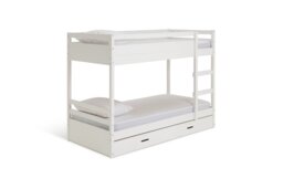Habitat Rico Bunk Bed, Drawer & 2 Kids Mattresses - White - thumbnail 2