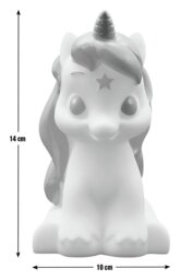 Unicorn Kids LED 3D Design Colour Changing Night Light-White - thumbnail 2