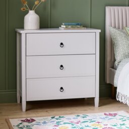 Argos Home Lucie 3 Drawer Chest - Off White - thumbnail 1